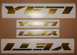 MARCO DORADO YETI / BICICLETA FROTAR EN CALCOMANÍAS / PEGATINAS - Imagen 1 de 1