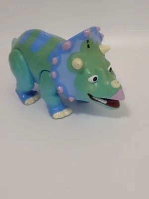 "Tanque de tren de dinosaurios The Triceratops juguete parlante de interacción 12"" probado funciona" Foto 1 de 4