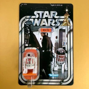 Stan Solo R3-T6 Vintage Star Wars Kenner Style Custom Astromech Figure MOC RARE! - Picture 1 of 8