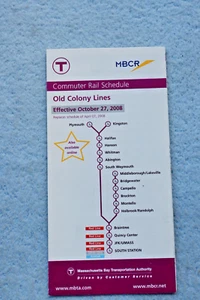 T - Massachusetts Bay - Commuter Rail - Old Colony Lines - Oct 27, 2008 - Picture 1 of 3