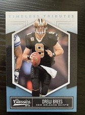DREW BREES 2010 Classics Timeless Tributes PLATINUM #62 Serial #d /25 SAINTS