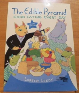 The Edible Pyramid : Good Eating Every Day by Loreen Leedy Reading Rainbow Book - Foto 1 di 2