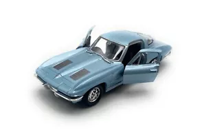 Modellauto Chevrolet Corvette 1963 C2 Miniatur Auto Maßstab 1:34 zufällige Farbe - Bild 1 von 13