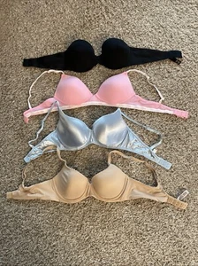 Victoria’s Secret BH Paket 4 Gr. 34C Push Up -Bügel -Trägerlos- Demi - Bild 1 von 10