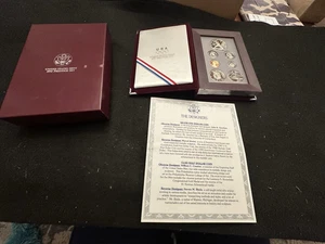 1992-S US Olympic Coins Prestige Set - Proof Coins - .76 Troy Ounce of Silver - Picture 1 of 12