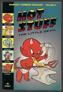 HARVEY COMICS TREASURY VOL. 2 DH HOT STUFF LITTLE DEVIL SOFTCVR TPB 50 TALES NEW - Picture 1 of 2