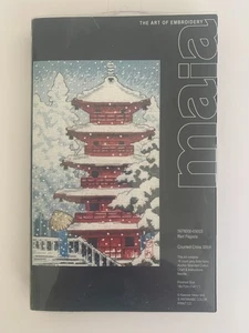 Maia Counted Cross Stitch Kit RED PAGOGA 4.5" x 7" - Picture 1 of 3