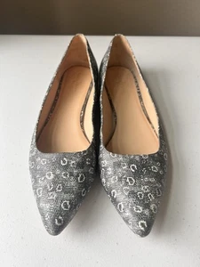 Cole Haan Pointy snake skin Ballet Flat size 10M blue/grey - Picture 1 of 5