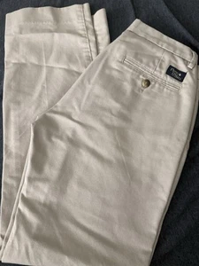 1 pair of Flynn & O'Hara Boys' Beige/Khaki School Uniform Pants Size 29x30 - Picture 1 of 3