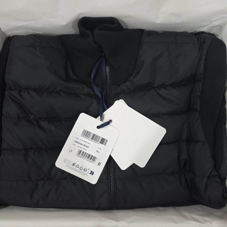 NEW! Men’s Moncler Padded Wool Zip-Up Cardigan - L ($1,670.00 VALUE!!) - Image 1 of 4