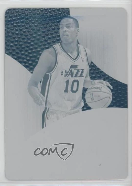 2012 Immaculate Patch Auto Printing Plate Cyan 1/1 Alec Burks #111 Rookie RC gd1 - Image 1 of 3