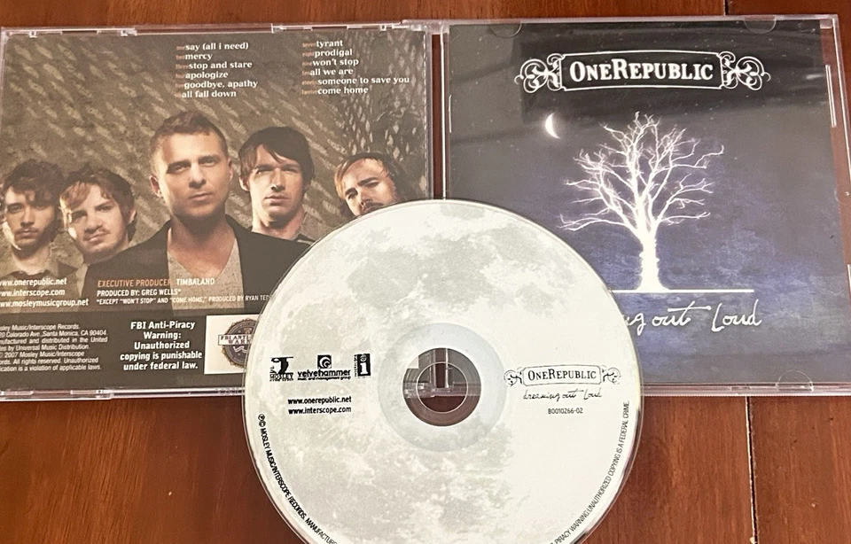 ONEREPUBLIC CD Dreaming Out Loud 2007 Interscope “Apologize” Timbaland Pop Rock - Imagem 1 de 1