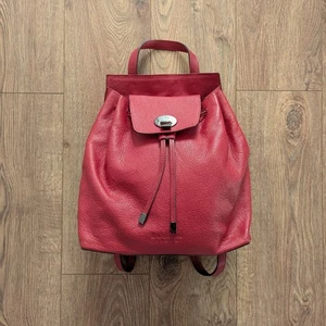 Baldinini Mochila de cuero de tendencia para mujer roja hecha en Italia Rukzak - Imagen 1 de 24