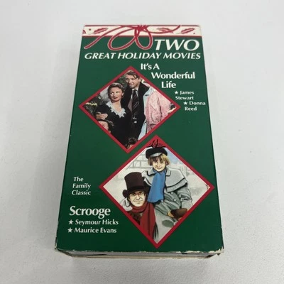 Classic Christmas VHS Movies: Scrooge & It's A Wonderful Life Boxed Set - Image 1 of 4