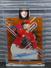 2022 Topps Finest Reid Detmers Orange Wave Refractor Rookie RC Auto #18/25