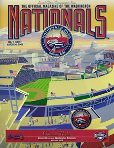 Washington Nats-Nationals Park Opening Day Prog,2008-All Star Game Prog. 2018 - Picture 1 of 2