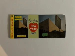 18 in 1 Vintage Souvenir Album of Postcards From New York City *Unused* - Picture 1 of 2
