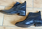 Bertie Boots black, Block Heel Size 8