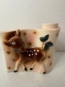 Vintage Bambi Inspired Deer and Butterfly Planter Shafford?? - Picture 1 of 10