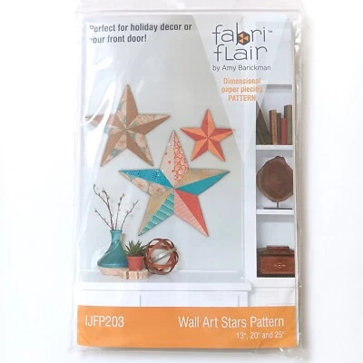 Fabriflare Indygo Junction Wall Art Stars Pattern Kit 13", 20" and 25" IJFP203 - Image 1 of 4