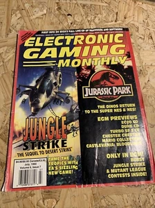 Electronic Gaming Monthly Magazine July 1993 Jungle Strike / Jurassic Park Cover - Imagen 1 de 8