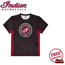 INDIAN MOTORCYCLE BRAND MEN'S TEAM JERSEY BLACK/RED 2862752XX FREE SHIPPING