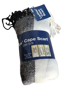 New! Womens Cape Scarf Wrap Oversized Shawl Pashmina Ladies' 2 In 1 - Picture 1 of 6