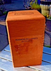 Vintage Dunhill Ramon Allones Square Spanish Cedar EMPTY Cigar Box EXLNT Box - Picture 1 of 5