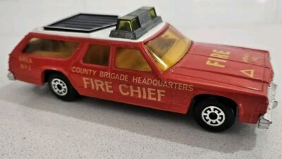 Coche Matchbox Speed Kings K67/68 Dodge Monaco Estate rojo jefe de bomberos Foto 1 de 4