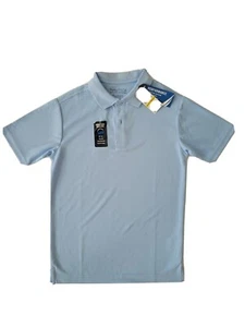 Boys Moisture Wicking Polo Shirt School Uniform Medium M (10/12) UPF 50+ - Picture 1 of 4
