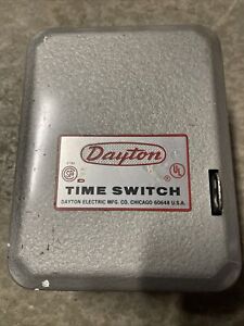 Dayton 2E021 24 Hour Dial Time Switch Single Pole Single Throw USA