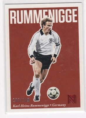 2017 Panini Nobility #22 Karl-Heinz Rummenigge Red 193/199 Germany - Image 1 of 2