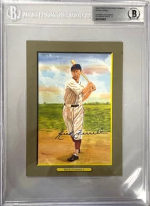 Rick Ferrell Signed Perez-Steele Great Moments Beckett Slabbed Braves HOF - Picture 1 of 3