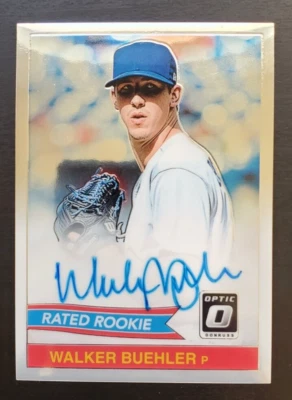 Donriss Optic Walker 2018 clasificación Buehler novato automático #84S-WB Los Angeles Dodgers Foto 1 de 2