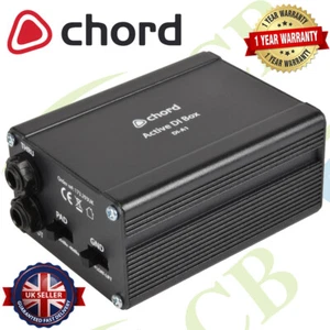 Chord DI-A1 Active Direct Injection Box Phantom Powered Converter for Instrument - Picture 1 of 1