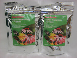 2 X Supagarden Water Absorbent Retaining Crystals Retains Releases Moisture 120g