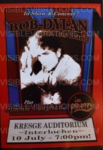 Bob Dylan Concert Poster Interlochen 2007