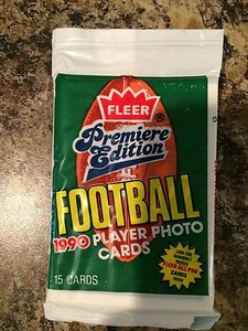 Fleer 1990 Football Cards Wax Packs - Picture 1 of 2