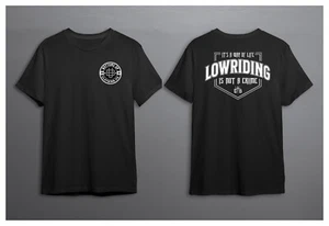 Lowriding is Not a Crime Its a way of life Lowrider T-Shirts schwarz Flex the Cat - Bild 1 von 1
