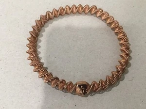 FABOLOUS QVC TPV ITALY Sterling Silver BRONZE TONE FLEX Bracelet 16 GRAMS - Picture 1 of 3