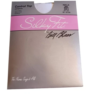 Pantimedias de Colección Ajuste Sedoso Bill Control Blass A Blanco Algodón Entrepierna Sandalia Foto 1 de 4