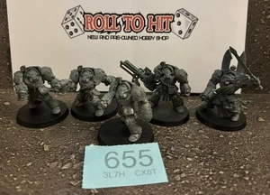 Warhammer 40k Ángeles Oscuros Marines Espaciales Terminator Escuadrón Sin Pintar - Imagen 1 de 1