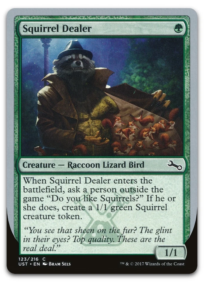 Squirrel Dealer #123 (NM) Unstable UST Magic MTG - Image 1 of 2