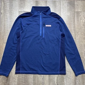 Vineyard Vines Jacket Mens S Blue Performance 1/4 Zip Pullover Athleisure Golf - Picture 1 of 7