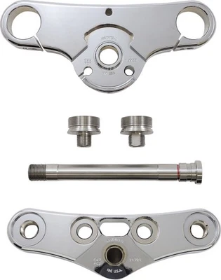 Hawg Halters Inc 3deg. Triple Tree - Chrome Motorcycle Street Bike 49WGCR3-ST18 - Image 1 of 4