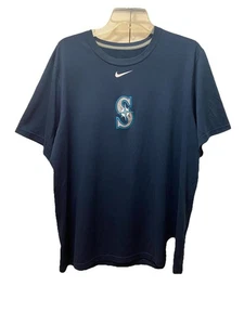 Camisa de rendimiento Nike MLB de los Seattle Mariners con logotipo + Swoosh • Azul marino • (L) - Imagen 1 de 10