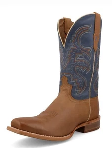Men's 9.5 D Twisted X MRAL035 Honey Tan Rancher Square Toe Cowboy Boots - Picture 1 of 6