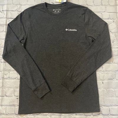 Camiseta Columbus Masculina Manga Longa Média Cinza NOVA - Imagem 1 de 4