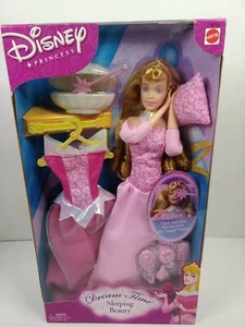 Muñeca Disney Princess Dream Time Bella Durmiente 2002 Mattel 56775 muy rara en caja original - Imagen 1 de 9