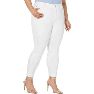 Celebrity Pink High Rise Skinny Jeans Womens Size 22 White Stretch Ankle Denim - Picture 1 of 18
